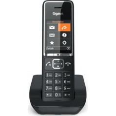 Gigaset Comfort 550 Solo Cordless Telephone, DECT, Black