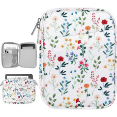 Vinabilia 6-7 Inch Sleeve Case for 7 Inch Kindle Paperwhite and Kindle Colorsoft Signature Edition, 6 Inch Kindle 11th Gen, 6.8 Inch Kindle Paperwhite, Kindle Oasis E-Reader, Blooming Flowers