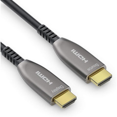 Sonero 50m HDMI Kabel 2.0b, Glasfaser Hybrid, UHD 2160P, 4K60Hz, 4:4:4, HDR, 18Gbps, schwarz