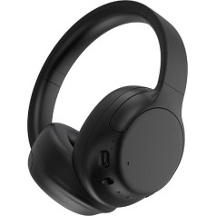 Wireless Bluetooth Over-Ear Headphones, Active Noise Cancellation, 15 Hours Long Battery Life, All-Round Comfort Experience, Suitable for Mobile Phones, Computers, Travel, Gym, Training