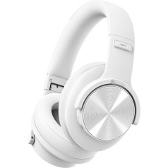 Picun B8 Bluetooth Headphones, 120 Hours Headphones, Wireless Bluetooth Handsfree Calling, 3EQ & Game Mode, Foldable Headphones Over Ear for Travel, Home, Office, Mobile Phone, PC, White