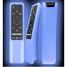 Case Compatible with Samsung Smart TV Remote BN59 Series, Lightweight Silicone Protective Case, Shockproof, Non-Slip, Glow Blue