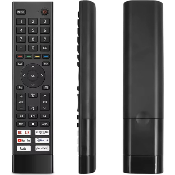 ERF3J80H Smart TV Remote Control Replacement for Hisense 4K UHD Android Smart TV 75A6G 70A6G 65A6G 60A6G 55A6G 50A6G 43A6G 55U68G 65U68G 55U6G 50U6G 65U6G 75U6G 50U6G G 68G 68G 5g u68