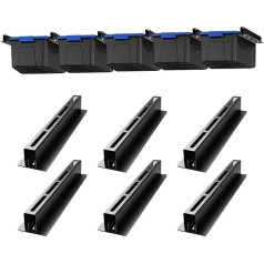 Dtructiew Overhead Garage Storage Rack, Adjustable Hanging Shelves for Garage, Heavy Duty Containers, Garage, Ceiling Storage Shelves, 17