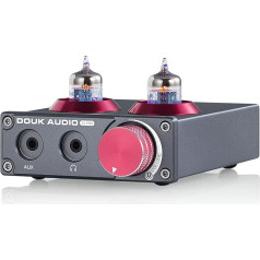 Douk Audio T4 PRO Mini Valve Tube MM Phono Amplifier GE5654 Tube Preamp Home Stereo Audio Pre-Amplifier Desktop Headphone Amplifier