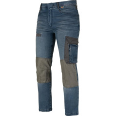 WÜRTH MODYF Janus Work Jeans - Professional Work Trousers for Men - Work Jeans with YKK Zip Made from Recycled Materials - in Sizes 42-66 in Blue and Other Colours