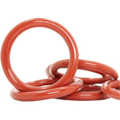 Silikon-O-Ring for manuelle Kaffeemaschine FLAIR58, 3 Sets, O-Ring, VMQ-Dichtung, ORing, rotes Gummi, 18 Stück