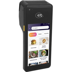 58 mm Thermal Label Printing, Handheld 3G POS Receipt Printer with 5.0 MP Camera & NFC, 90 Mm/s Print Speed, 5 Inch HD Touch Screen, for Supermarket, Restaurants
