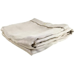 JACKSON SAFETY Welding and Grinding Protective Blanket Silica Uncoated Fire Blanket 2m x 2m 1000°C Working Temperature with Eyelets for Hanging J2728