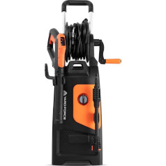 Yard Force Pressure Washer EW U15B, 2200 W, Operating Pressure Max. 150 Bar, 440 L/H Water Flow, 6 Metre High Pressure Hose with Turbo Nozzle and Practical Hose Roller