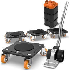 ONEON Furniture Transport Roller Plus (Black: Park Edition Supplementary Set of 4)