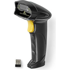 Nedis Barcode Scanner | Laser | Wireless | 1D Linear | Battery Operated / Power Supply via USB | USB Dongle