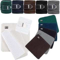 Eskadron Set of Fleece Bandages & Climatex Bandage Pads Warm Blood Small, Colour: Navy
