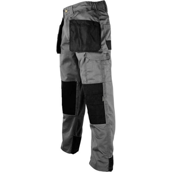 21FASHION. Adult Full Length Trousers with Contrast Pockets Heavy Duty Work Trousers - gray