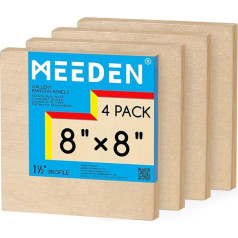 MEEDEN Unfinished Wooden Canvas Board:1.5