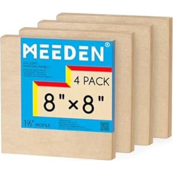 MEEDEN Unfinished Wooden Canvas Board:1.5