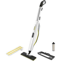 Kärcher SC 3 Upright EasyFix Steam Cleaner, Heating Time: 30 s, Area Performance Per Tank Filling: approx. 60 m². Tank Capacity: 0.5 l. Heating Capacity: 1600 W, With Floor Nozzle, Floor Cloth, Carpet