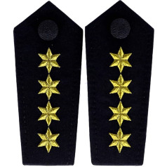 RescPol Epaulettes 4 Stars Gold, black/gold