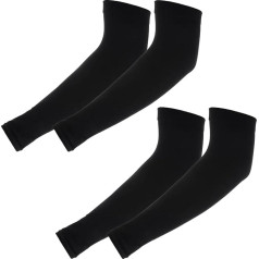 Yolev 2 Pairs of Arm Protectors Children's Arm Warmers Anti UV Sun Protection Sleeves Compression Sleeves Boys Arm Sleeves Gaming Girls Volleyball Arm Protectors