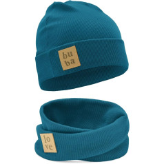 Bubalove Children's Hat Autumn/Winter + Chimney Set for Girls, Boys, Baby Hat, Handmade Headwear, DIY Scarf and Hat Set for Children
