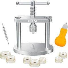 JOREST Watch Press Set for Watch Repair, Watch Closer Press-in Tool, Case Closer, Precision Mechanic Watch Tool, Watch Opener for Battery Change, Only for Round Dials