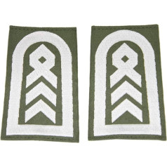 baum-m gmbh Rank Loops for Shoulder Flaps Army for the German Armed Forces Olive with White or Gold Embroidery