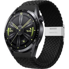 Songsier Strap for Huawei Watch GT 4 46 mm / GT 3 46 mm / GT 2 46 mm / GT, 22 mm Adjustable Breathable Soft Stretch Watch Strap for Huawei Watch GT 3 Pro 46 mm / GT 2 Pro / GT 2e / GT Runner