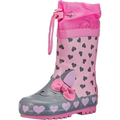 Playshoes Unisex Children's Wellington Boots, Drawstring Rain Boots