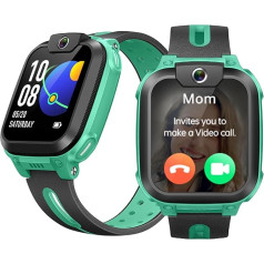 imoo Watch Phone Z1, 4G Smartwatch Children with HD Video Calls, Smartwatch for Children with GPS Real-time Location, IPX8 Water Resistance (Green)