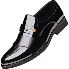 YCBMINGCAN Mens Lacquered British Splicing Business Casual Shoes Mens Leather Shoes Shoes Mens Chucks
