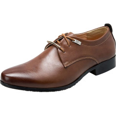 Design Shoes Men's Type 64 Breathable Comfortable Business Lace-Up Shoes for Work Leisure Plain Leather Shoes for Men Compatible with Motorcycle Shoes Men 45