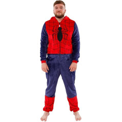 Marvel Onesies for Men | Man Spiderman Onesie | Spiderman Costume Adult | Official Spiderman Merchandise