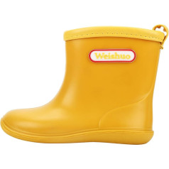 Children's Wellington Boots for Boys Girls Waterproof Non-Slip Soft PVC Rain Boots Toddler