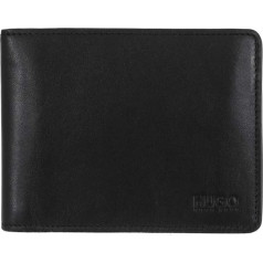 Hugo Boss Arezzo 50128297 Mens Black Trifold Leather Coin Wallet