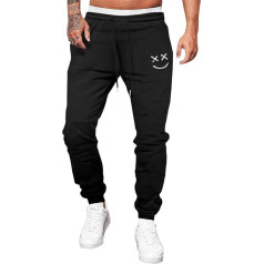 Meilicloth Men's Jogging Bottoms, Cotton Long Sweatpants with Pockets, Regular Fit