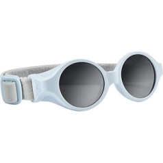 Béaba, Baby Sunglasses 0-9 Months 100% UV Protection - Cat 4 Side Protection Optimal Comfort Adjustable Elastic Headband - Pearl Blue