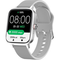 Luoba Smart Watch, 1.69 Inch Women's Men's Watch with Phone Function, Calories, Stopwatch, Pedometer, Sports Watch, Fitness Watch for iOS Android