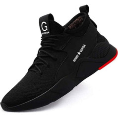 Ayqyc Safety Shoes Winter Men Women S3 Work Shoes Lightweight Warm Lined Protective Shoes with Steel Toe Cap 36-48