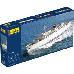 Heller Plastmasas modelis pasažieru un kravas prāmis avenir 1/200