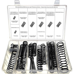 Large Compression Springs Assortment Coil Springs Steel Spring Metal Spring Steel Spring Compression Springs with Black Finish Various Strengths 29 Pieces