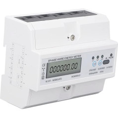 Energy Meter, 220 V or 380 V, 50 Hz, High Precision Electricity Meter, Durable Remote Control for Industrial Use