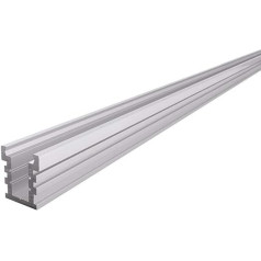 Reprofil, IP profile, U-high, drivable EU-01-12 for 12-13.3 mm LED strips, aluminium, matt silver, length: 2000 mm, width: 27 mm, height: 30 mm
