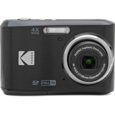 KODAK Pixpro FZ45-16.44 Megapixel Digital Compact Camera, 4X Optical Zoom, 2.7 Inch LCD, 720p HD Video, AA Battery - Black