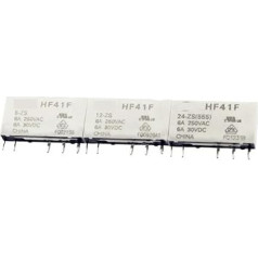 41F HF41F INDUSTRIAL RELAY SUBMINIATURE POWER RELAY HF41F-24-ZS HF41F-12-ZS HF41F-5-ZS HF41F 24V 12V 5V ZS 5PIN Control Relays (HF41F-24-ZS)