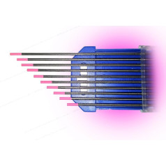 Tungsten Electrodes WX Pink 1.0 – 4.0 x 175 mm Polished Radiation Free (1 Box of 10 Pcs)