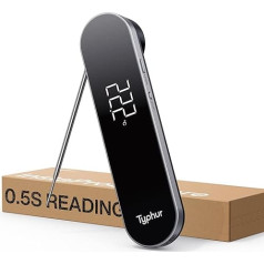 InstaProbe Digital Meat Thermometer - 0.5s Instant Display Grill Thermometer, ±0.3℃ Accurate Thermometer Cooking, IP67 Waterproof Thermometer, NSF Magnetic Kitchen Thermometer, Roasting BBQ