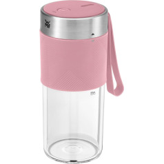 WMF Küchenminis Mix on the Go 300 ml, Mini Mixer to Go, USB Mixer Smoothie Maker, Rechargeable Personal Blender, Portable Mixer for Smoothies, Shakes, Pink
