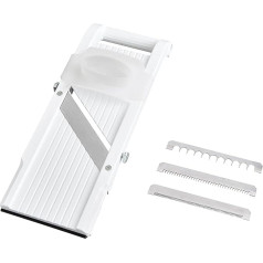 Benriner BN-1 Plastic Vegetable Slicer, White/Eggshell