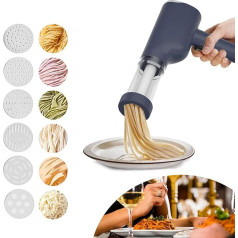 Electric Handheld Pasta Machine, Battery, Portable Pasta Machine, Electric with 5 Modes, Rechargeable Pasta Machine, Electric for Household or Picnic