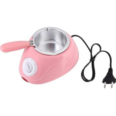 Electric Chocolate Melting Pot Fondue Melting Machine Kitchen Tool with DIY Mould Set for Melting Chocolate, pink